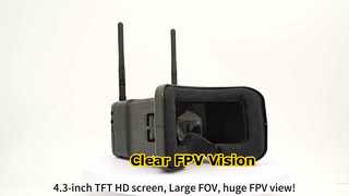4.3 Inch FPV Goggles Drone Vision