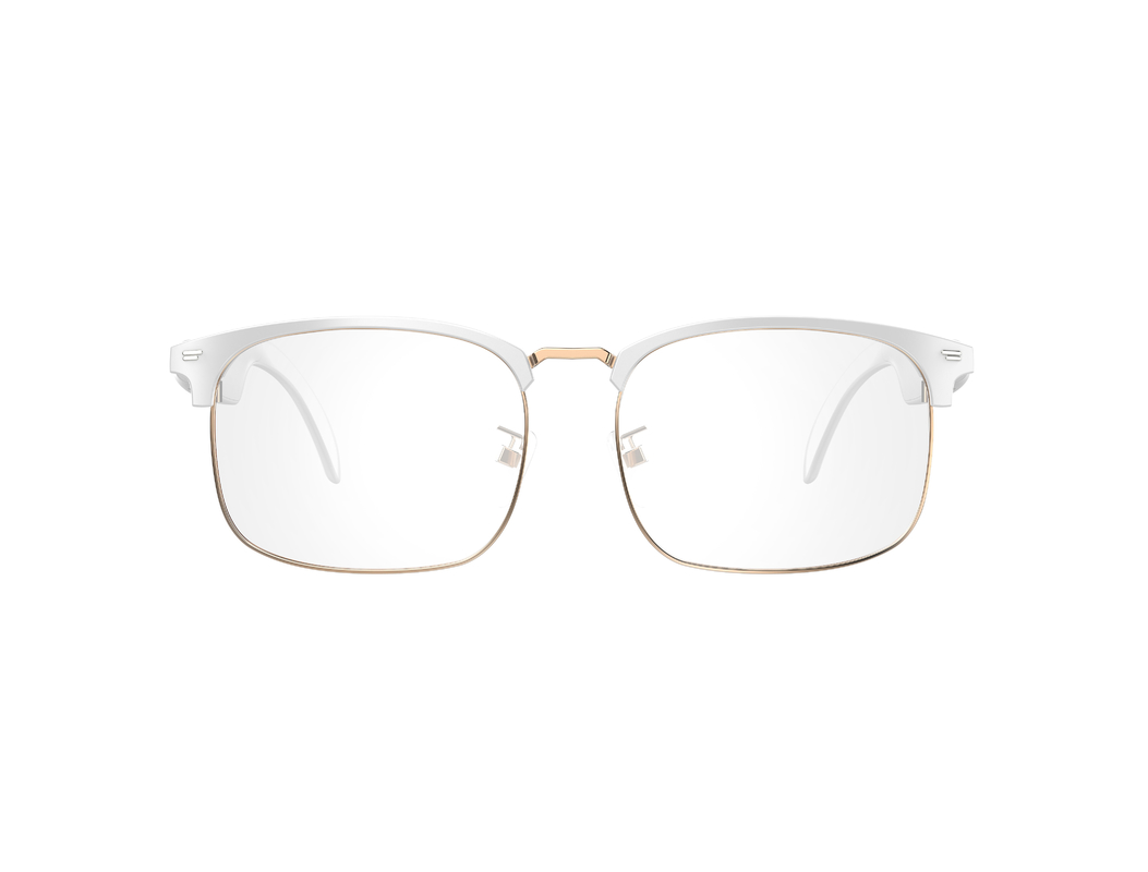 6 Hours Bluetooth 5.3 Ultralight Smart Wireless Glasses For Call Black Silver