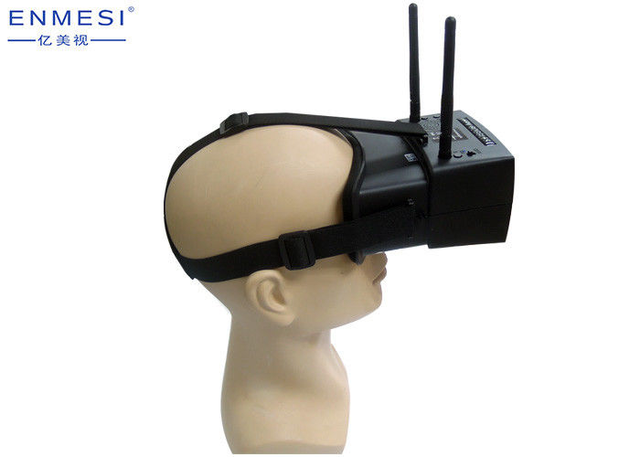 Real Time Transmission FPV Drone Goggles , High Resolution Google FPV Glasses 48CH 5.8G