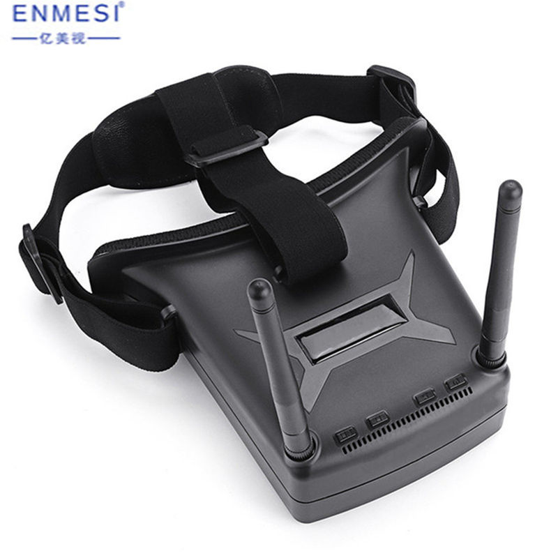 960 * 240 Resolution RC FPV Drone And Goggles 1.4 W 2.7 Inch TFT Screen 48 Channels FPV Helmet