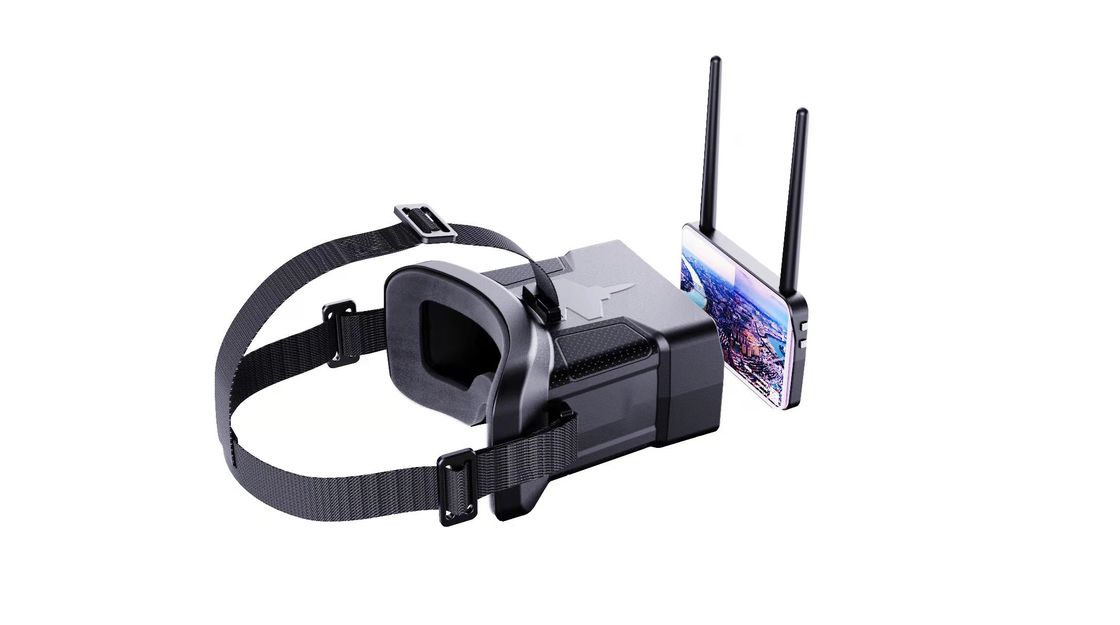 480x272 HD Resolution 0-120° FOV FPV Goggles with 600mAh Battery for Drone Headset