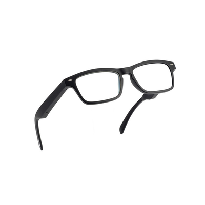 Matte Black Bluetooth Smart Glasses IP5 100mAh Magnetic Charger With Double Speaker
