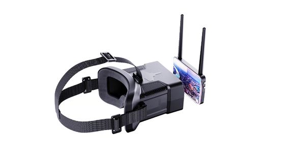 480x272 HD Resolution 0-120° FOV FPV Goggles with 600mAh Battery for Drone Headset